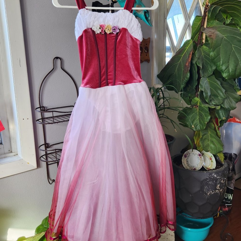 Curtain Call "DO-RE-MI" Ballet Costume, Size ASM, Rose